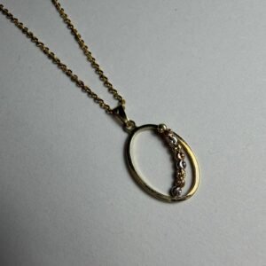 zlatna ogrlica elipsa